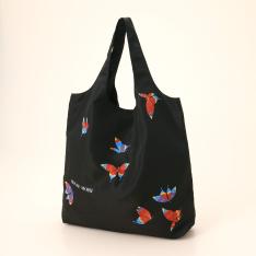 【母の日】ポケッタブルエコバッグ（レトロ蝶）