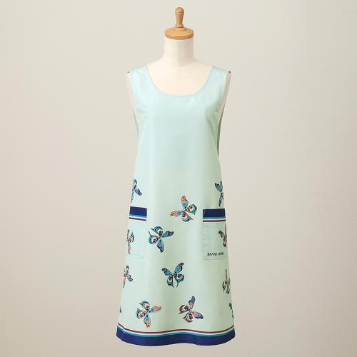 【母の日】ポケッタブルエプロン（かすり蝶）