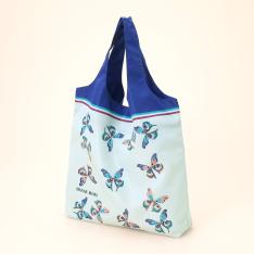 【母の日】ポケッタブルエコバッグ（かすり蝶）