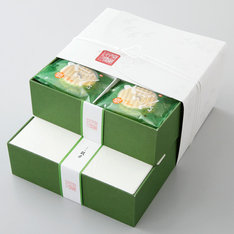 姫千寿せんべい　二段箱＜有機抹茶＞