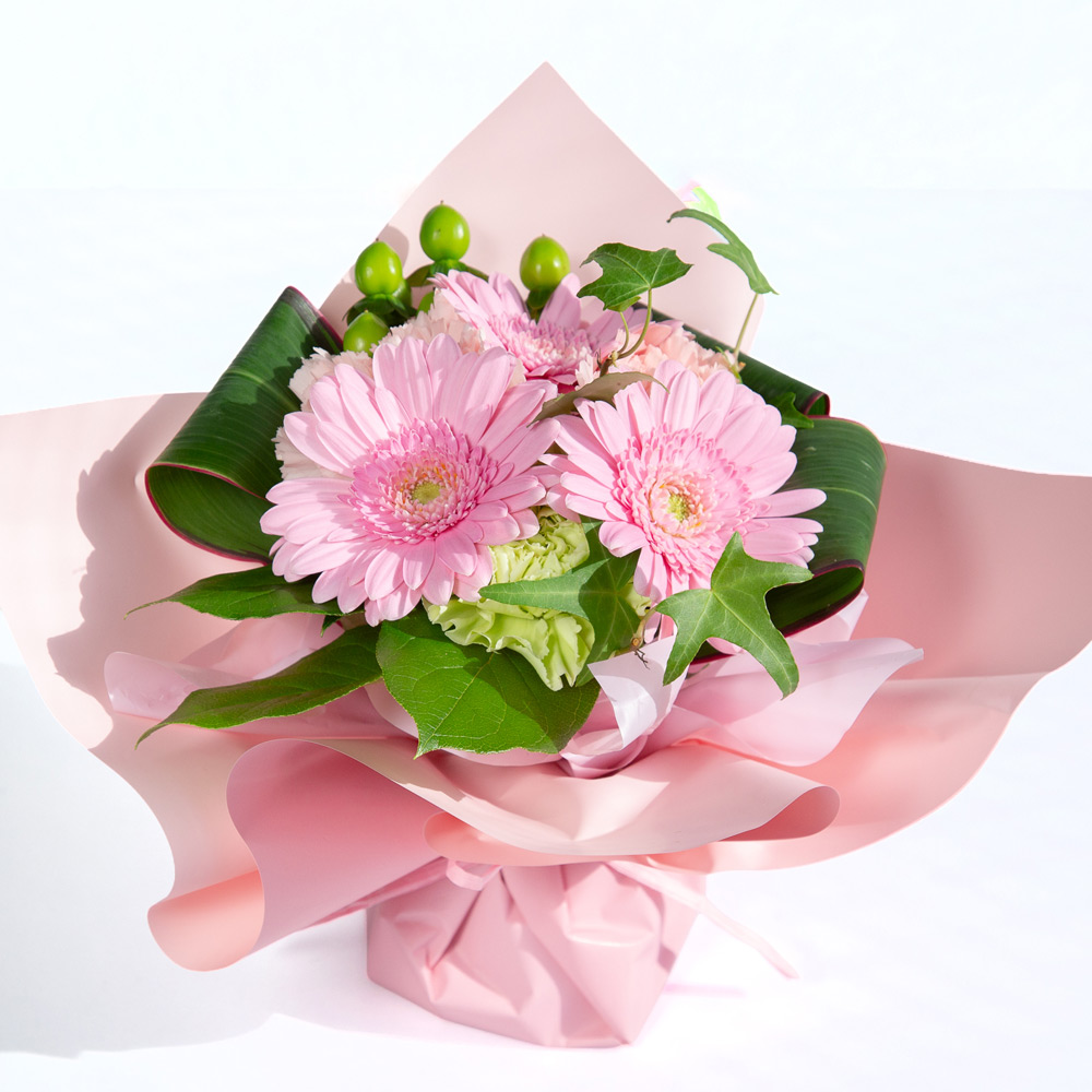 生花そのまま飾れるブーケ ピンク