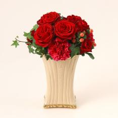 【母の日】生花（アレンジメント）「ルージュ・クラシック」