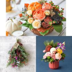 【定期便】季節の花をたのしむ 3カ月コース（10月～12月お届け）