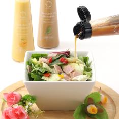【母の日】国産カメリナオイル使用　ドレッシング3種セット（山椒香る胡麻・オレンジ・柚子胡椒）