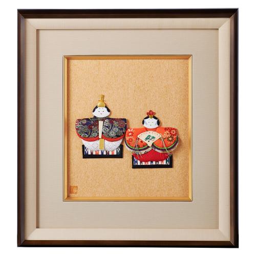 石原倶子作　額入り押絵