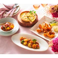 【母の日】帆立と海老のハーブグリル＆3種デリセット