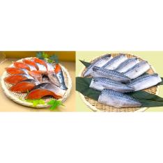 ワケあり 紅鮭姿切身&塩さばフィーレセット