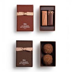 【バレンタインデー】アタンション（2粒入）＆トリュフ（2粒入）×2箱セット（2種・各1箱）