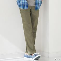 画像吸汗速乾・接触冷感 麻入りストレッチパンツ