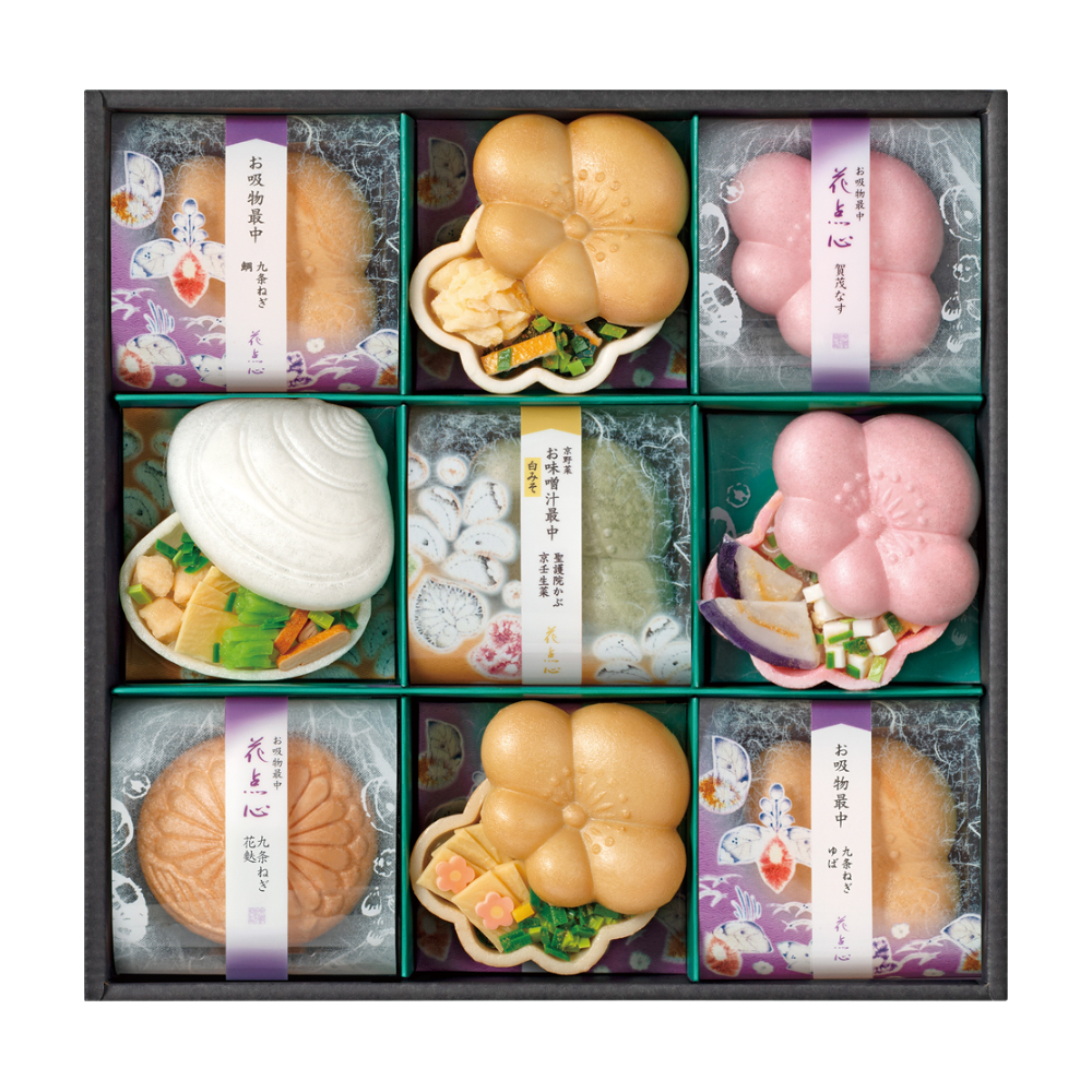 〈京都・辻が花〉京野菜のお吸物最中詰合せ