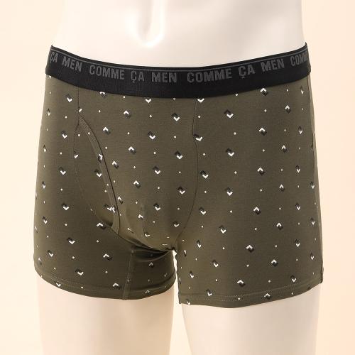 ダイヤ柄 ボクサーパンツ 前開き M→L