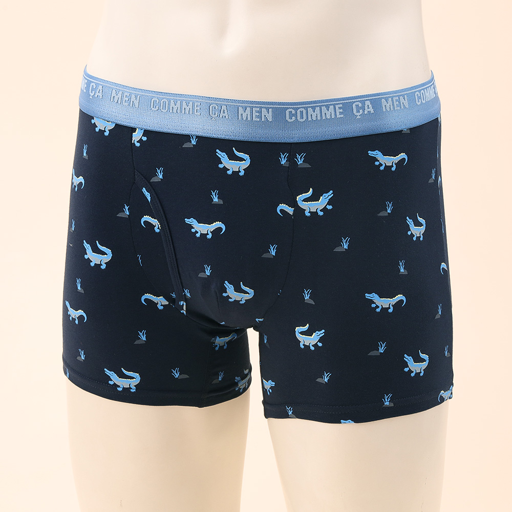 ワニ柄 ボクサーパンツ 前開き M→L