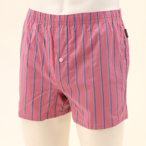 ストライプ柄 ストレッチトランクス 前開き M→LL