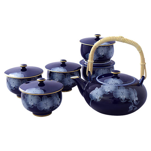 ルリ胡蝶蘭 茶器揃