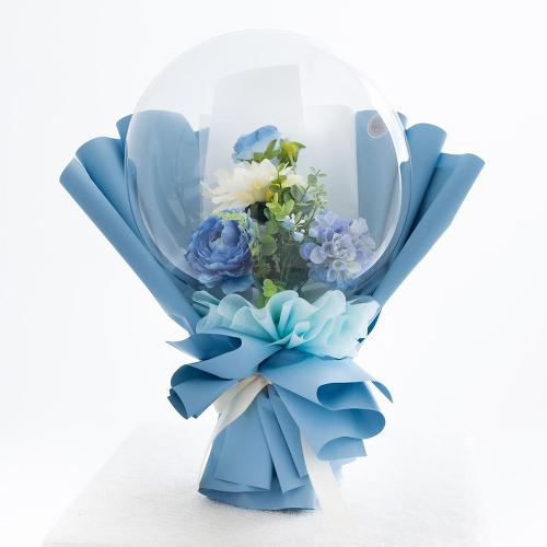 flower balloon ブルー系
