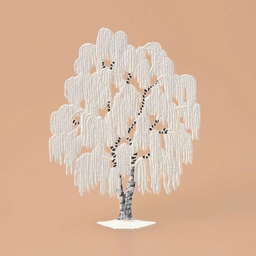 ドイツ・シュバイツァー社 冬の柳の木