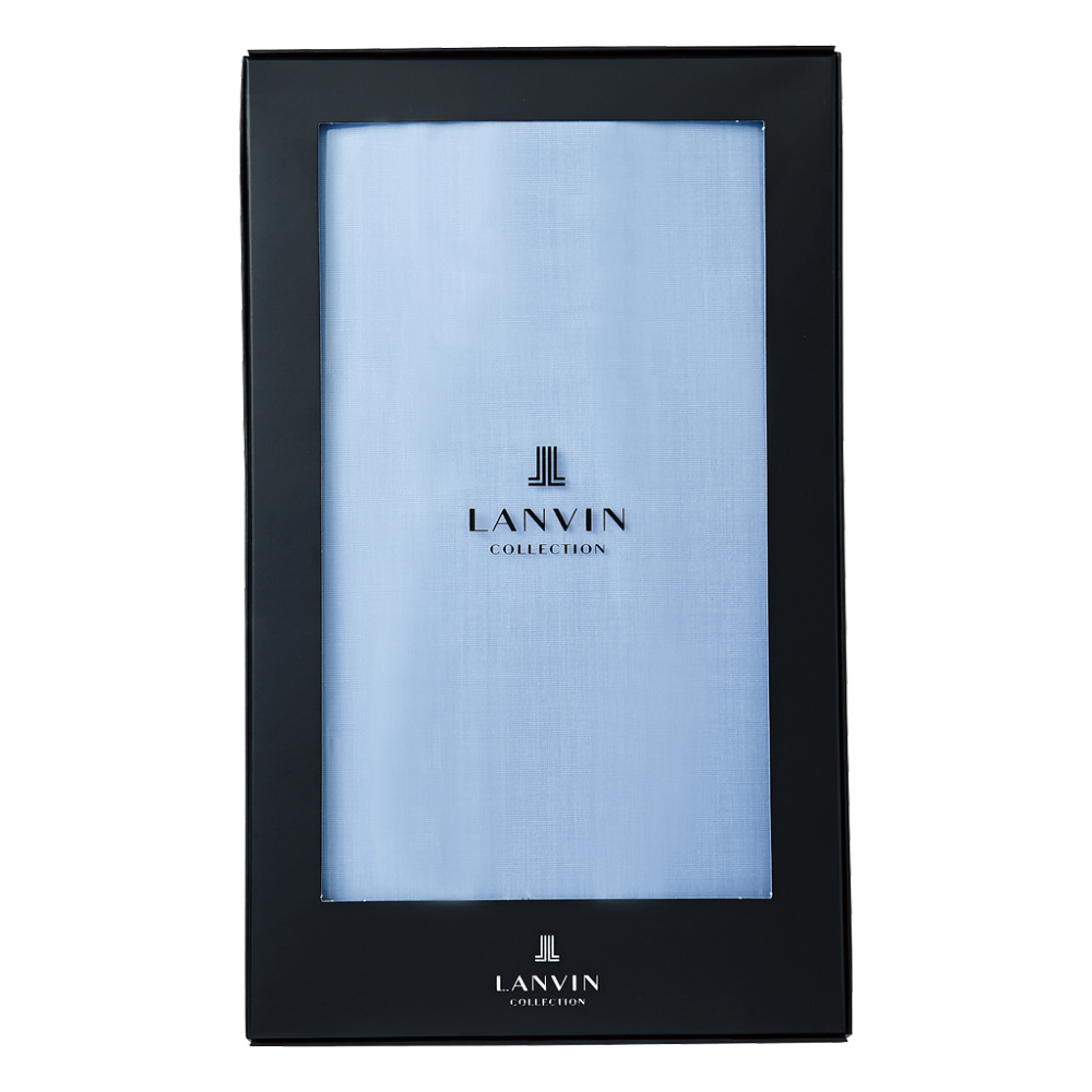 〈ランバンコレクション〉お仕立券付ワイシャツ生地（青）