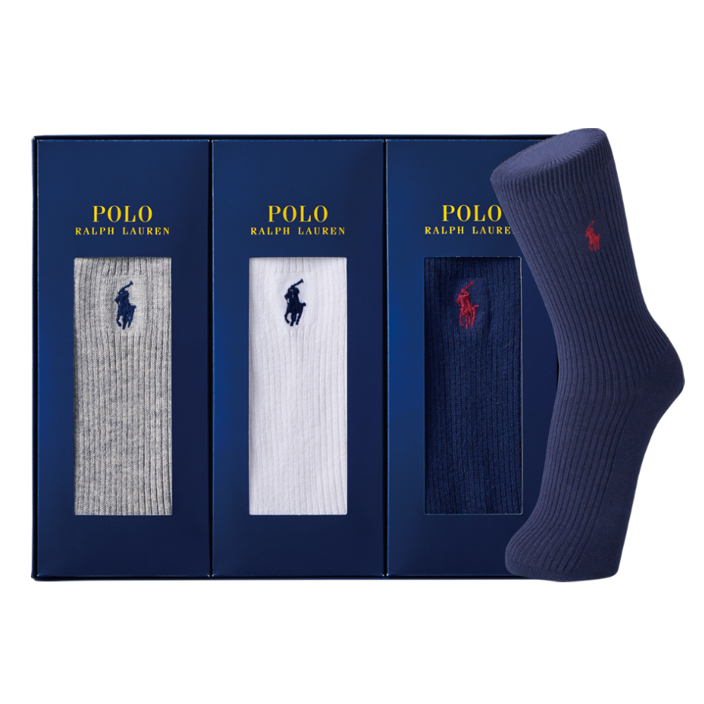 〈ポロ・ラルフローレン〉紳士靴下3足セット