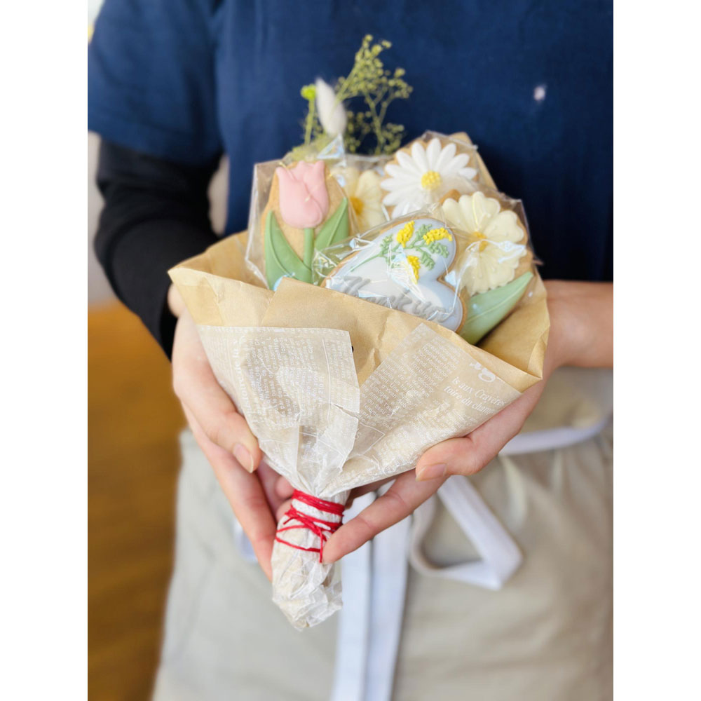 【ホワイトデー】春のクッキーブーケ