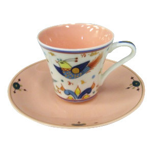 レアもの！七代　加藤幸兵衛　美濃焼『茶菜豆』カップ&ソーサー6客 加藤幸兵衛ペアカップ&ソーサーセット レアもの！七代 加藤幸兵衛 美濃