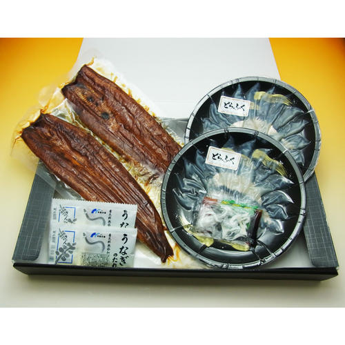 ＜ヤマモ水産＞愛知県産うなぎ蒲焼・とらふぐ刺身セット