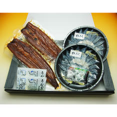 <ヤマモ水産>愛知県産うなぎ蒲焼・とらふぐ刺身セット