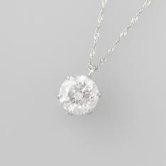 Pt1.0ctダイヤペンダント