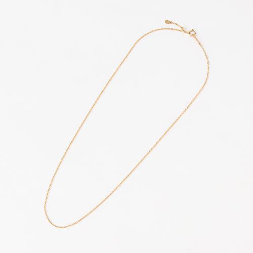 K18YG ケーブルチェーンネックレス