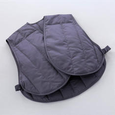 暖かく、蒸れないプレミアムウォーマー 羽毛ベスト　M→L