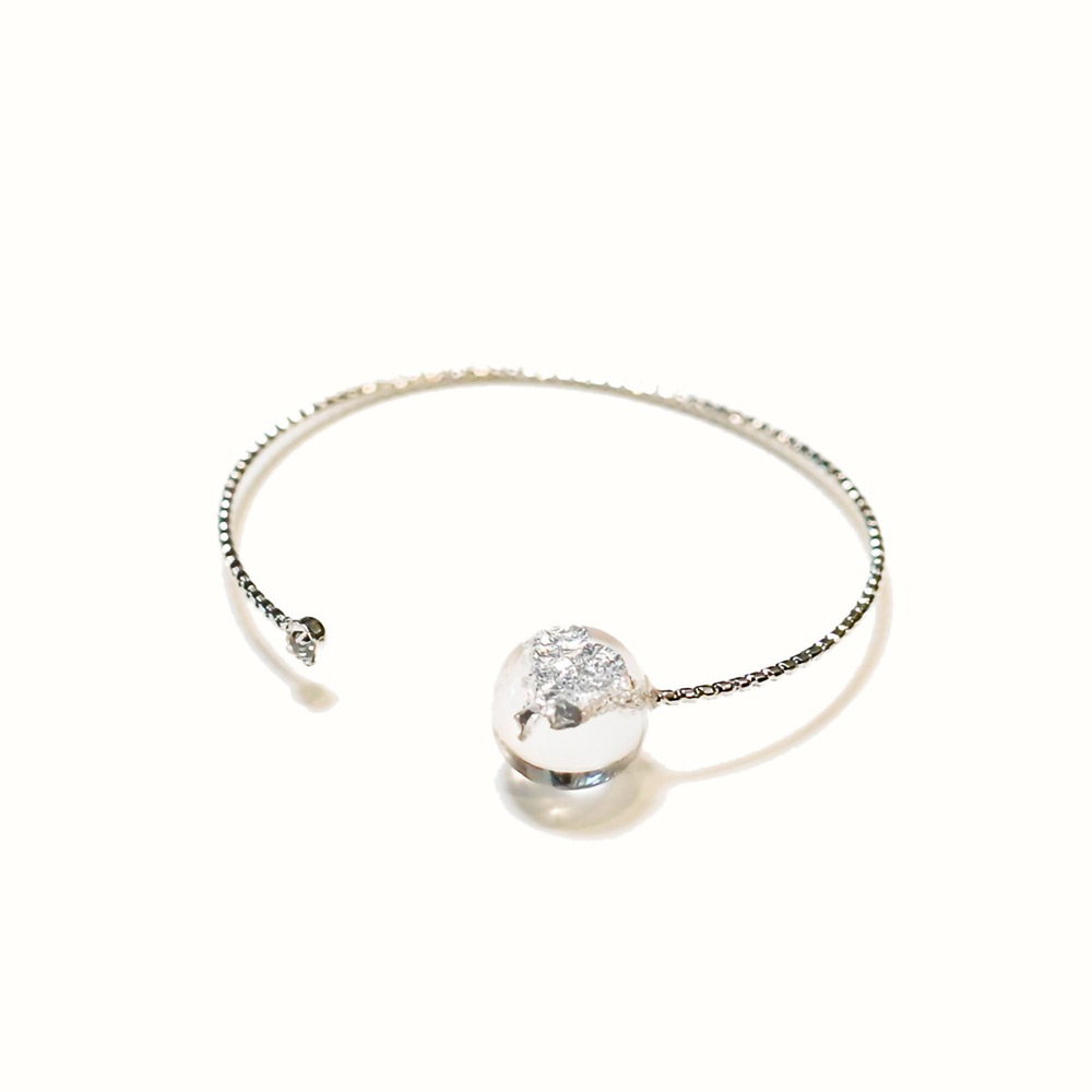 Le Ballon Bangle Silver