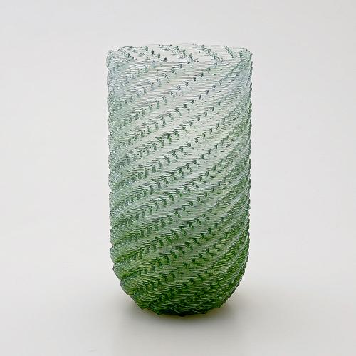 「VASE」フラワーベース TSUTSU L グリーン