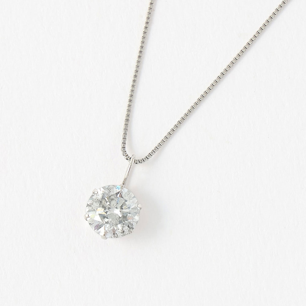 SI2クラス･ベリーグッドカットPt1ctダイヤペンダント