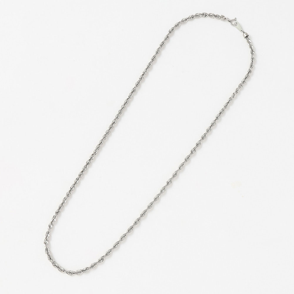 Pt850 極太ロープロングネックレス