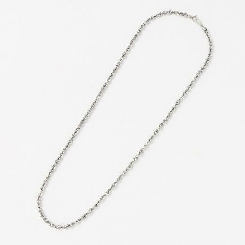 Pt850 極太ロープロングネックレス