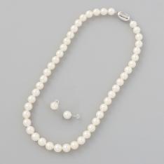 厚巻良質アコヤ真珠8.5mm2点セット(ピアス)