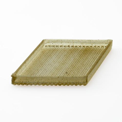 「TRAY」トレイ S ブラウン（仕切りなし）