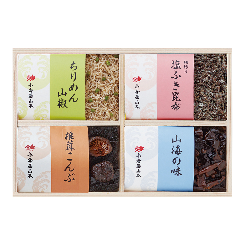 〈小倉屋山本〉ちりめん山椒　昆布詰合せ