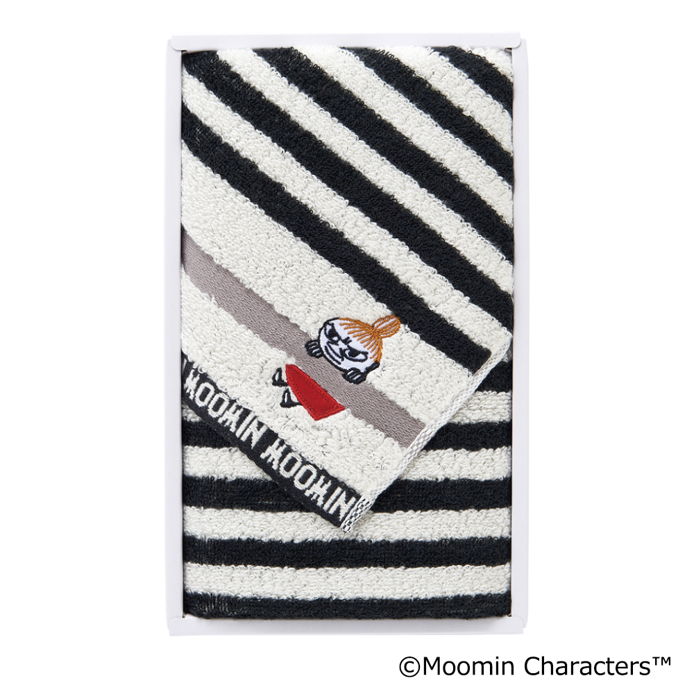 〈ムーミン〉ミイ　ボーダーII　フェイスタオル