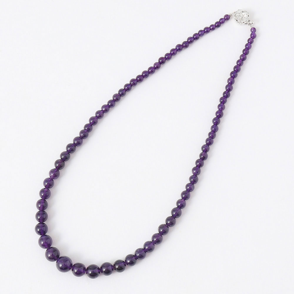 アメシストグラデーションネックレス