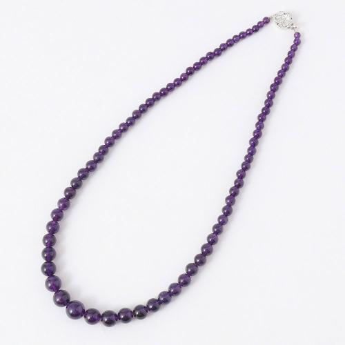 アメシストグラデーションネックレス