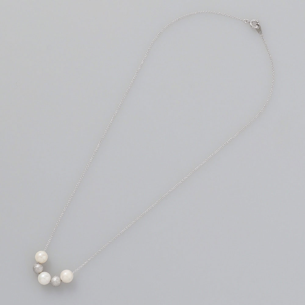 7mmアコヤパールデザインネックレス