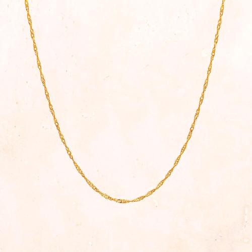K18 スクリューチェーン ネックレス 45cm