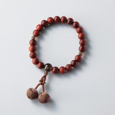 〈釈迦梵天房〉素引紫檀　茶水晶