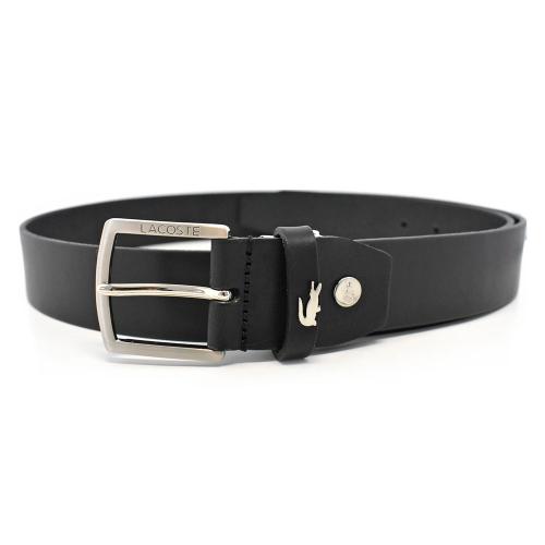 一枚革ロゴブローチベルト