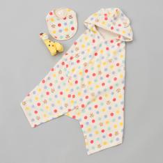 バスポンチョセット （ドット柄）