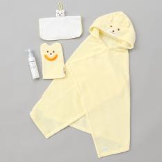 バスポンチョ+ミルクローションセット （イエロー）