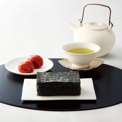 〈山本海苔店・愛国製茶〉のり・銘茶・梅干詰合せ