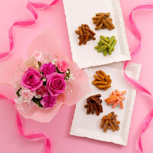 【母の日】7種のかりんとうスイーツ＆フラワーギフト