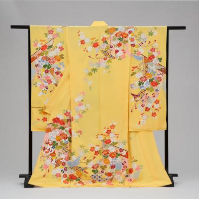 振袖フルセット 一点物 ベージュ ゴールド 川島織物帯 ファッション