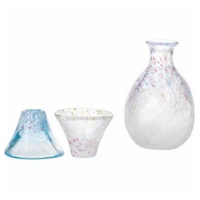 No4174 手吹き 九州明治びいどろ 乳白赤縁ガラス ランプシェード 送料